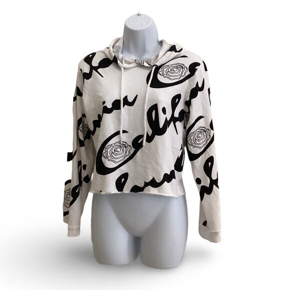 On Fire Cropped Hoodie - Picture 1 of 6